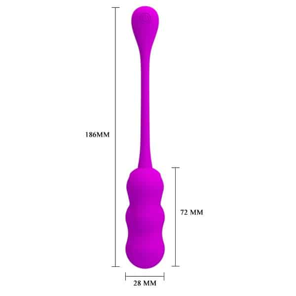 Pretty Love Leshy wireless rechargeable egg vibrator with smooth surface and compact design for discreet pleasure.