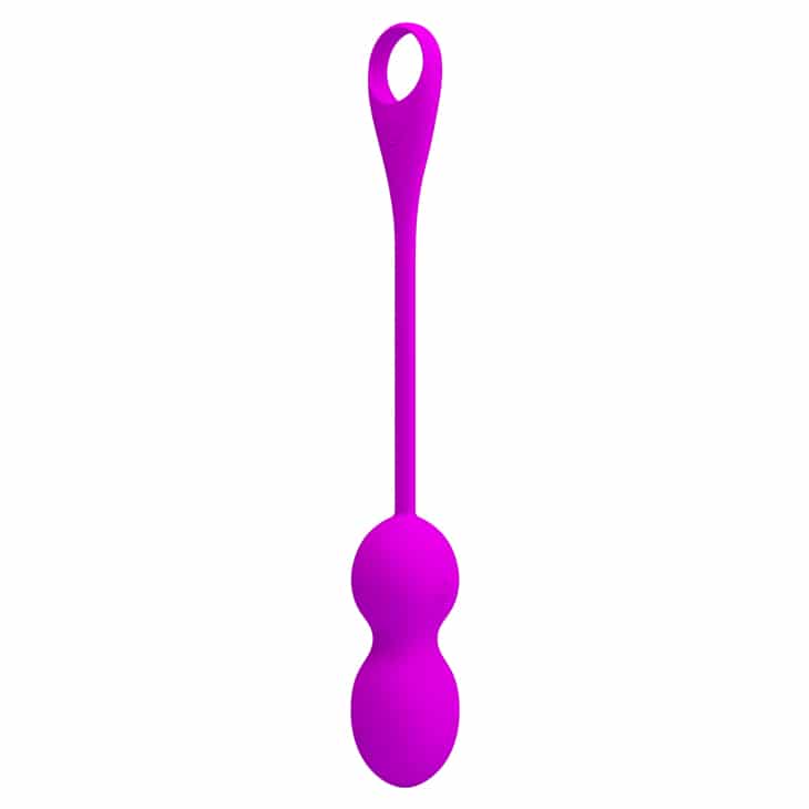 Pretty Love Elvira app-controlled pleasure balls in smooth silicone with remote control and discreet design for intimate use.