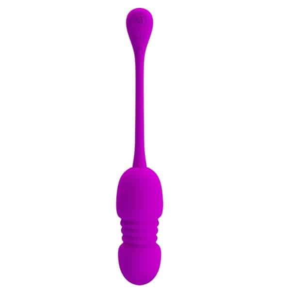 Pretty Love Callieri thrusting rechargeable egg vibrator with sleek design and control buttons, ideal for intimate pleasure.