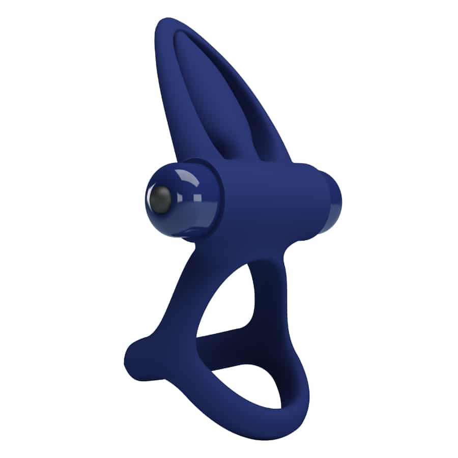 Pretty Love Mat Powerful Ring Blue, a sleek blue ring with intricate design, showcasing a stylish and modern jewelry piece.