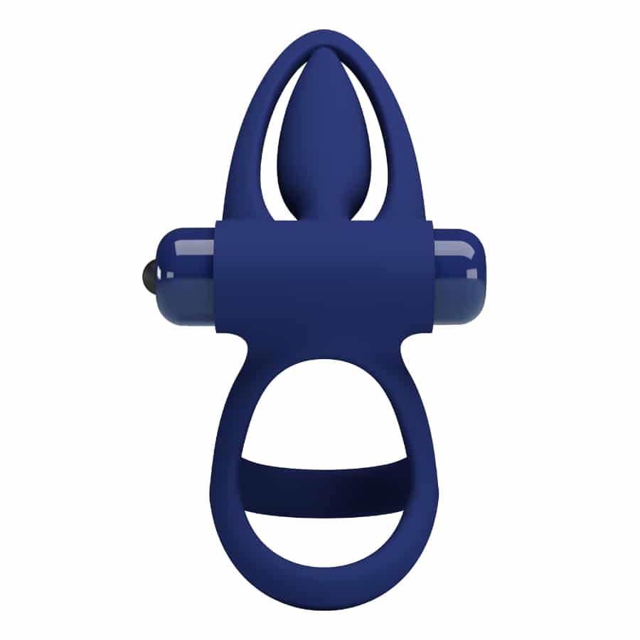 Pretty Love Mat Powerful Ring Blue, sleek sex toy with blue finish, designed for intimate pleasure and stimulation.