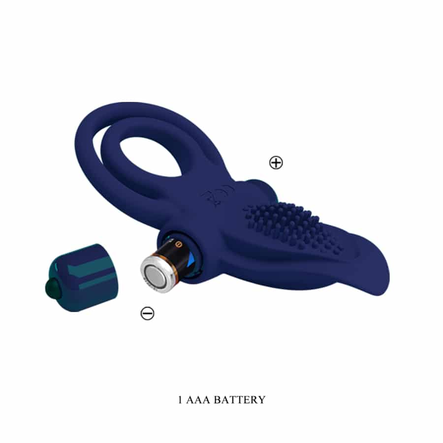 Pretty Love Bronson Powerful Ring in blue, featuring a sleek design and vibrant color, displayed on a neutral background.