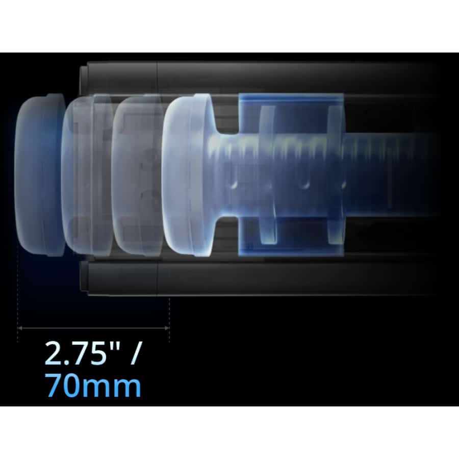 Luvland Solace Bluetooth automatic thrusting male masturbator showing the textured silicone interior and sleek exterior design.