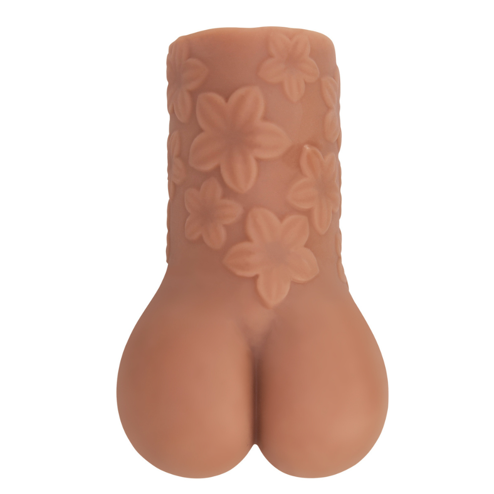 Pretty Love Crazy Bull Scarlet Tan vibrator with realistic texture and vibrant red color, designed for personal pleasure.
