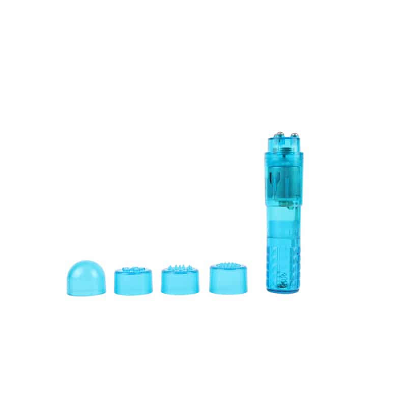 Chisa Basic Luv Theory The Ultimate Mini Massager in black, compact handheld device with textured grip for easy use.