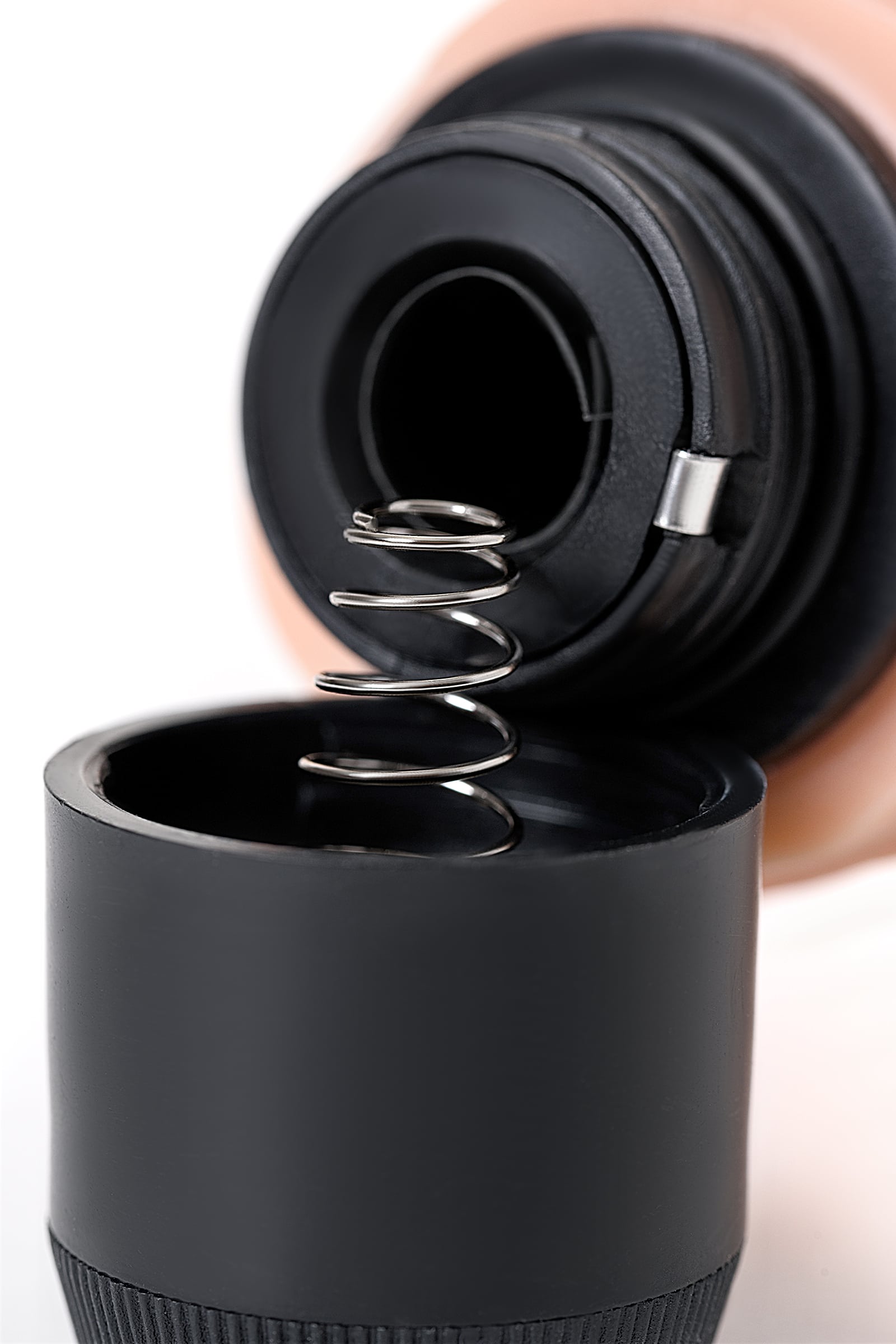 Toyfa Toys Rican 22.5cm multi-speed flesh vibrator with textured surface and control buttons, designed for personal pleasure.