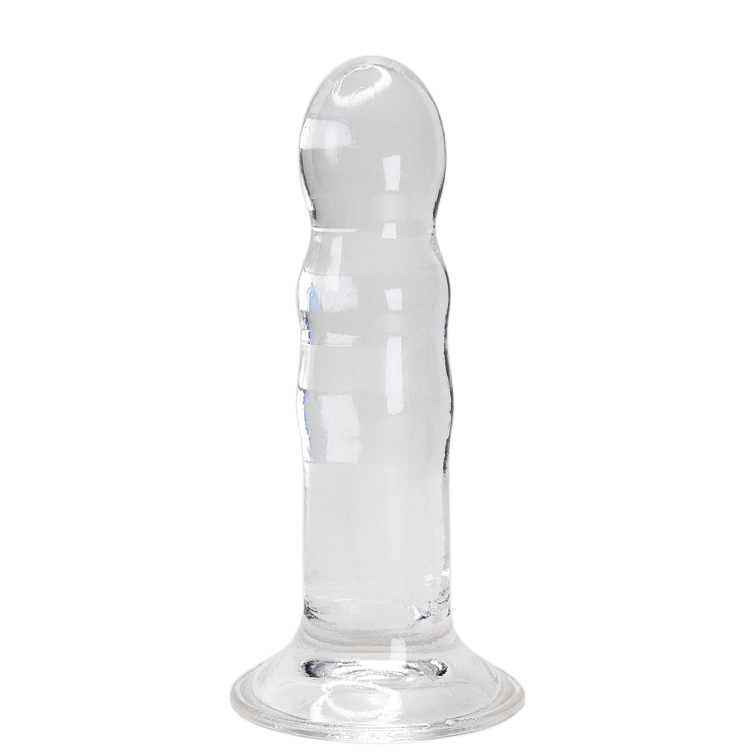 Clear Alive Gallant Jelly Dildo by Luvland, shown in transparent, smooth design, with realistic shape and flexible texture.