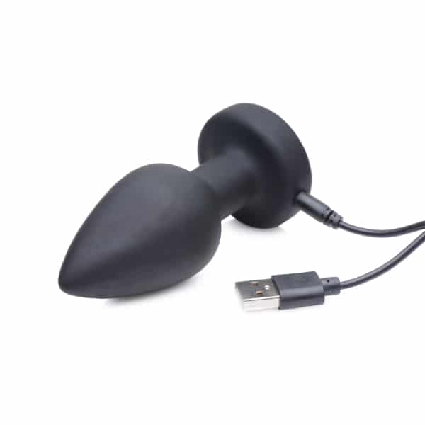 Luvland Zeus E-Stim Pro vibrating anal plug with e-stim function, sleek design, and textured surface for enhanced pleasure.