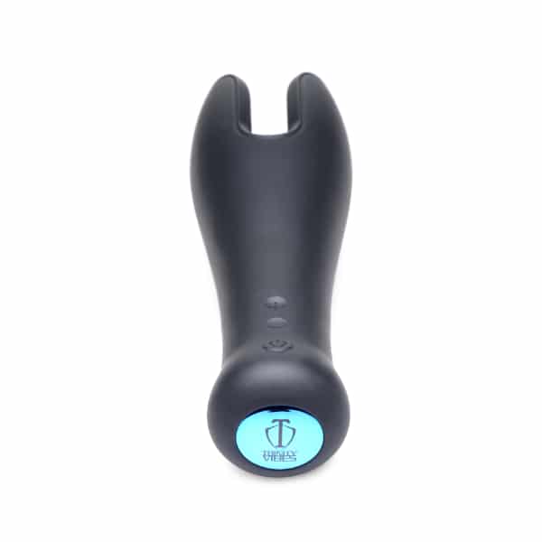 XR Trinity Vibes 10x vibrating silicone strokers showing the textured exterior and control buttons for enhanced pleasure.