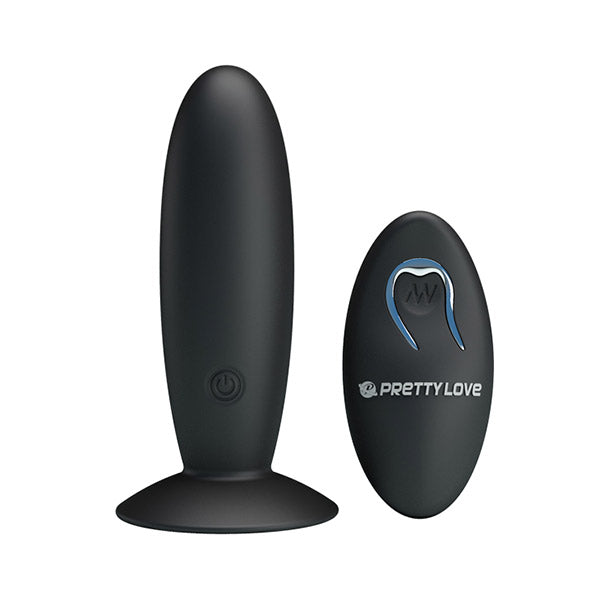 Wireless Pretty Love Rechargeable Butt Plug in sleek design, showcasing smooth silicone surface and ergonomic shape.