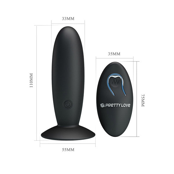 Pretty Love rechargeable wireless butt plug in sleek design, showcasing smooth silicone surface and ergonomic shape.
