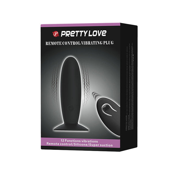 Wireless Pretty Love Rechargeable Butt Plug in sleek design, shown with smooth silicone surface and ergonomic shape.