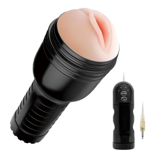 Pink Lady Masturbator by Luvland, realistic silicone sex toy with textured interior for enhanced pleasure.