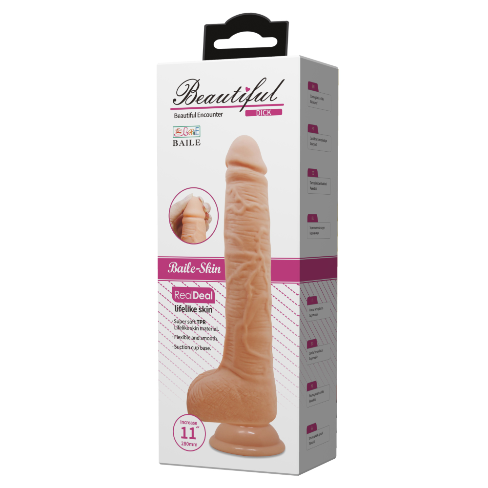 Luvland Baile Beautiful Encounter Dick 11-inch (28cm) realistic adult toy with detailed design and lifelike texture.
