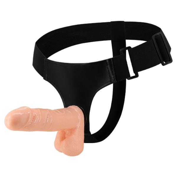 Black Ultra Passionate Harness by Luvland, 190mm size, featuring adjustable straps and padded design for comfort and secure fit.