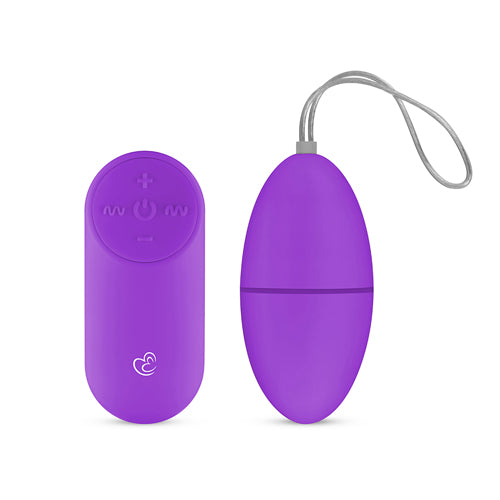 Luvland EasyToys Vibrating Egg in purple with smooth, compact design, shown on a neutral background.