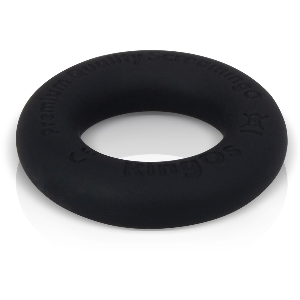 Screaming O RingO Ritz personal massager with flexible silicone ring design, shown in black on a white background.