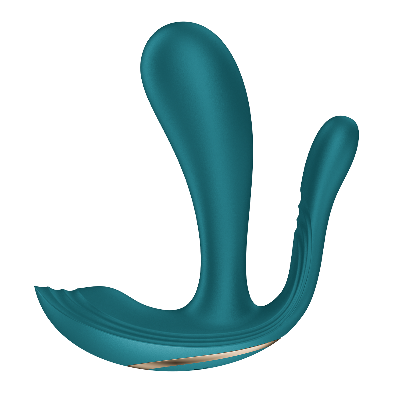 Green Satisfyer Top Secret wearable vibrator with replaceable battery, sleek compact design, and discreet appearance.