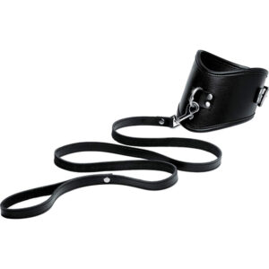 Mistress Posture Collar With Leash Leather