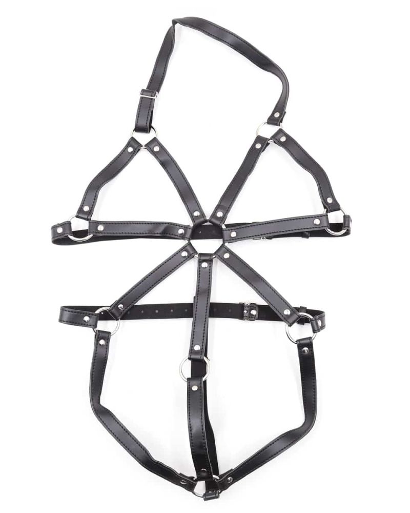 1 Piece Womens Body Harness Black