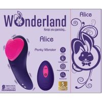 Wonderland Alice Panty Vibe Rechargeable Purple